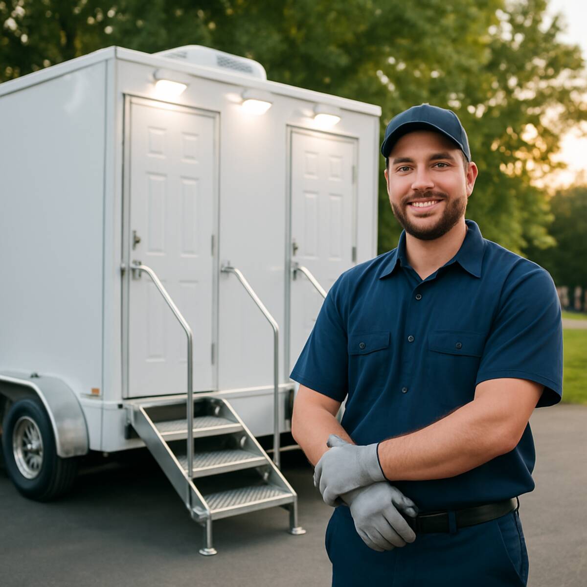 Restroom attendants servicing Capital District events